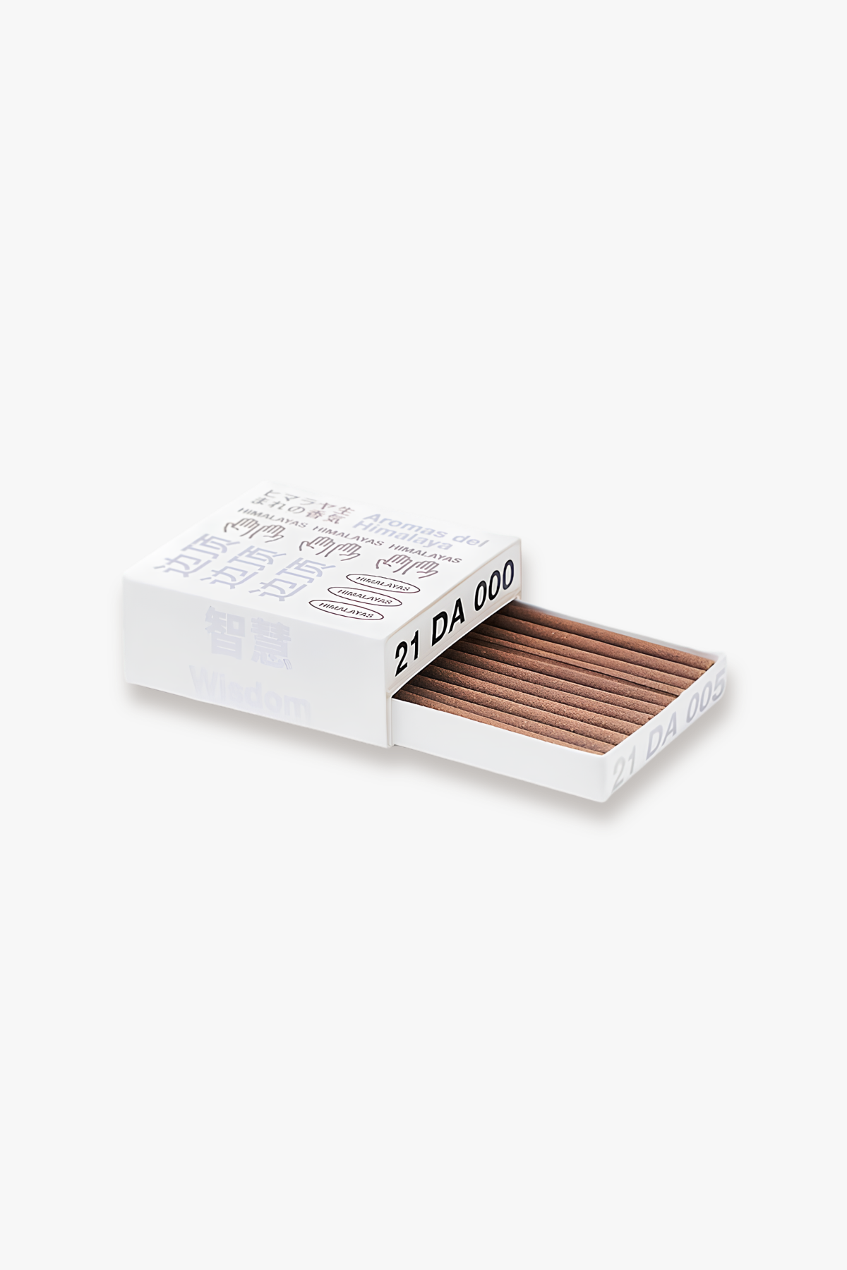A white matchbox with the brand name 'KIMONO' printed on the lid, shown open to reveal brown wooden matches inside. The matchbox is set against a clean white background.