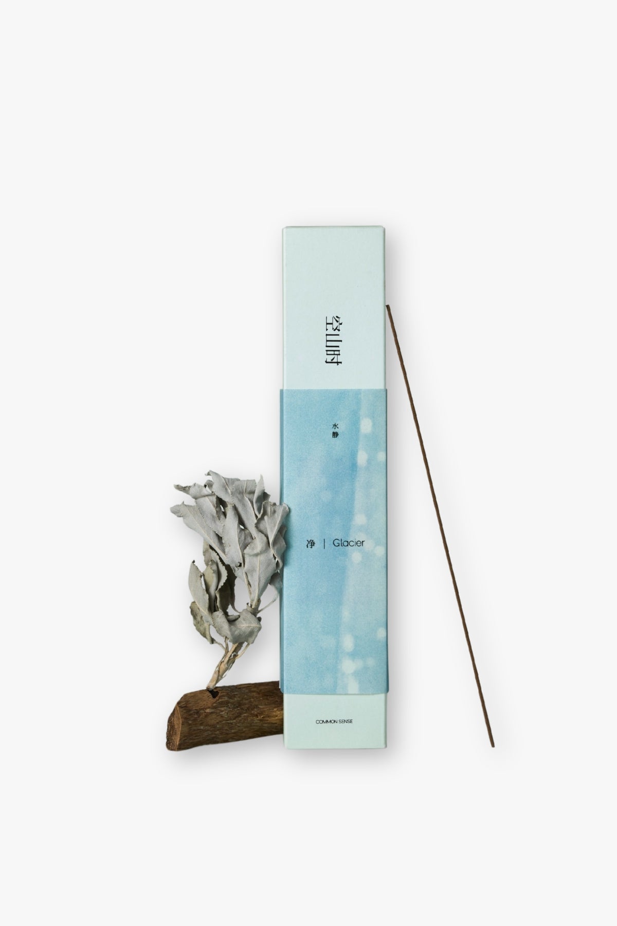 common sense Incense stick with packaging on a white background
