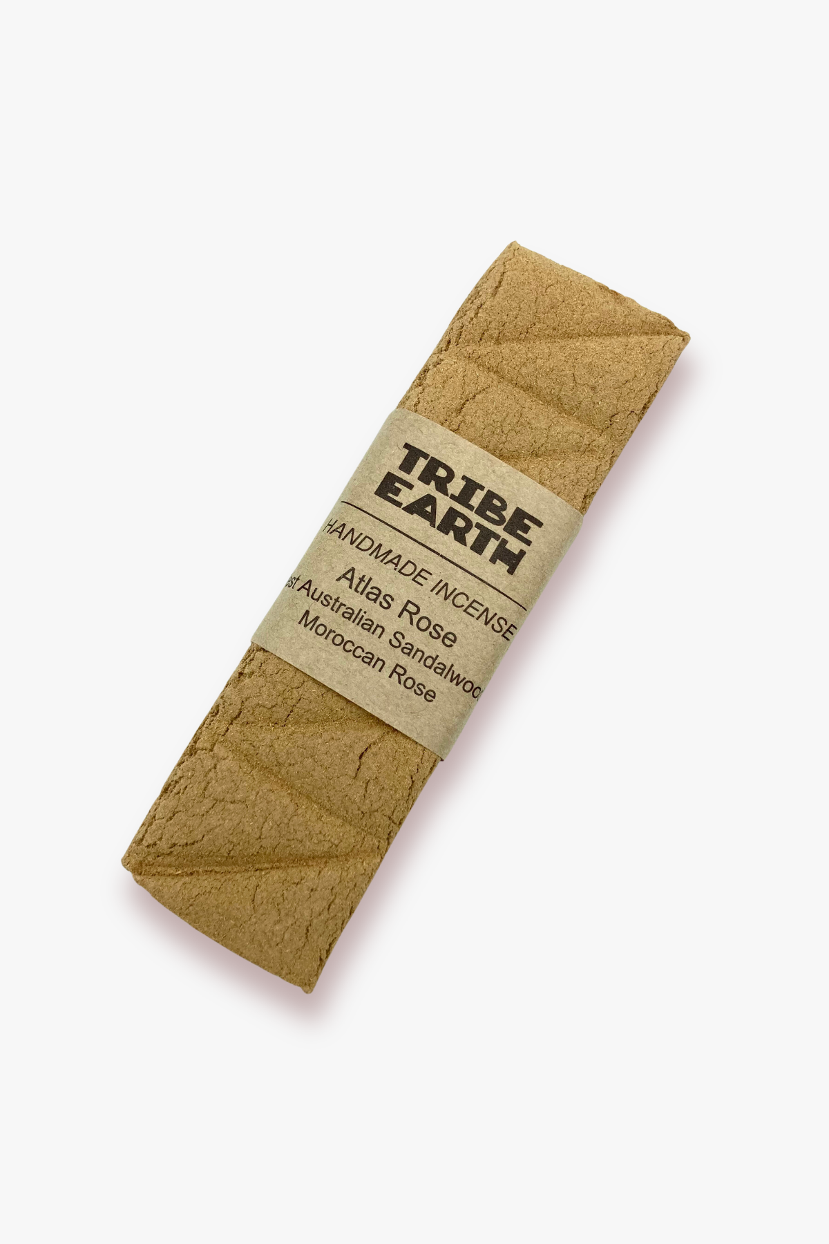 Tribe Earth handmade incense stick packaging on a white background