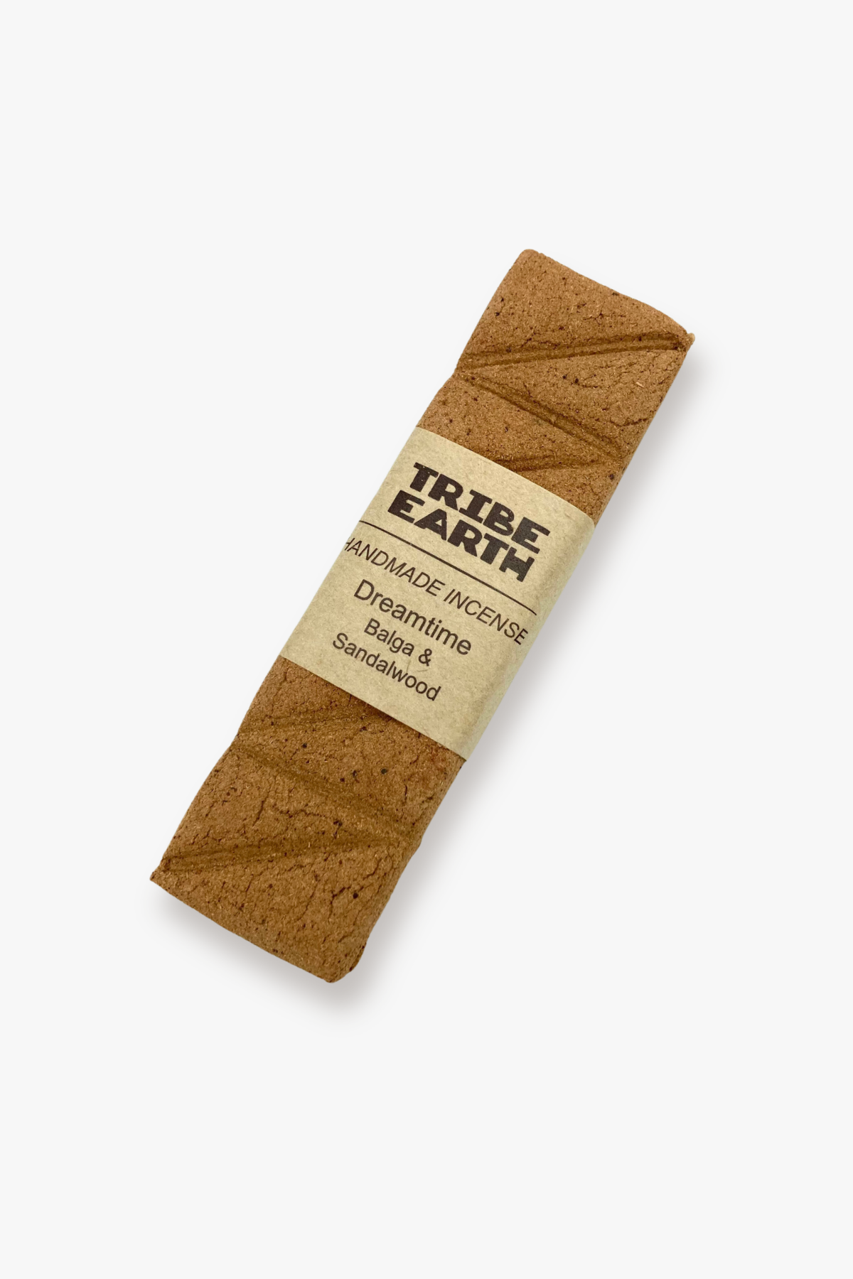 Packaged incense stick with 'Tribe Earth' label on a white background